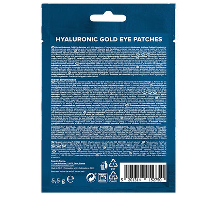 Bioten Hyaluronic Gold Eye Mask - Natural Skincare for Dark Circles & Puffiness Reduction