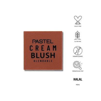 Pastel Profashion Cream Blush: Achieve a Natural, Long-Lasting & Fresh Makeup Look - Cruelty-Free, Halal Certified
