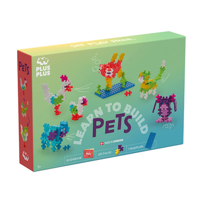 Plus Plus Construction Toy Set for Kids - 275 Piece Pet Theme Educational Building Blocks