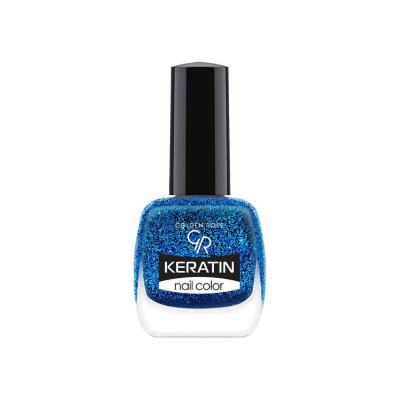Golden Rose Keratin Nail Polish - 412, Long-Lasting & Paraben-Free Nail Color
