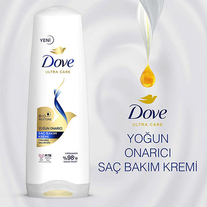 Dove Ultra Care Intensive Hair Conditioner: Damaged Hair Repair, Breakage Reduction, Vegan & Cruelty-Free - Restores Shine & Smoothness
