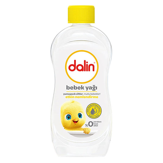 Dalin Baby Oil 500ml - Gentle, Hypoallergenic, Paraben & Alcohol-Free - Perfect for Infant Massage & Sensitive Skin, Clinically Tested