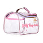Eklips Hologram Handbag - Unique Clear PVC Bag with Mirror Leather Accents & Bone Zipper