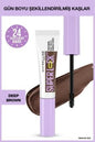 Maybelline Super Lock Deep Brown Brow Glue: Long-Lasting Eyebrow Mascara for Sculpted, Fuller Brows - Dark Brown Eyebrow Fixative & Setting Gel