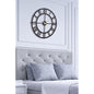Muyika 41x41cm Silent Metal Wall Clock - Modern Decorative Clock for Home, Roma Design