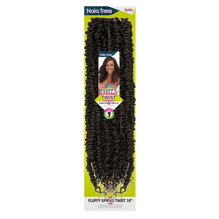 Janet Collection Nala Tress Fluffy Spring Twist 18" Hair Extensions Pick Color