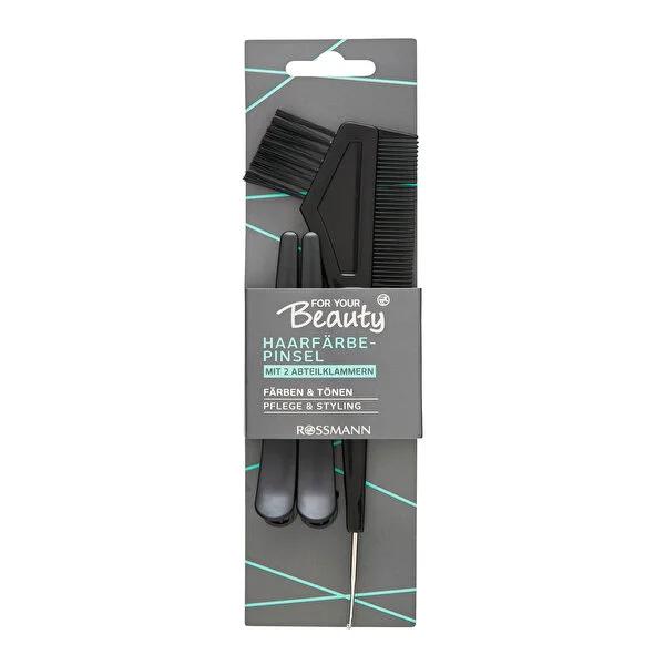 For Your Beauty 2-Piece Hair Dye Brush Set - Even & Neat Hair Coloring Tools