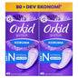 Orkid Daily Panty Liners - Normal - 80 Count - Odor Control, Comfort & Light Flow Protection - Dermatologically Tested Feminine Hygiene