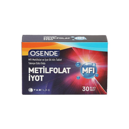 Osende Methylfolate + Iodine Sublingual Tablets - Prenatal Vitamins for Healthy Fetal Development & Thyroid Function - Dietary Supplement