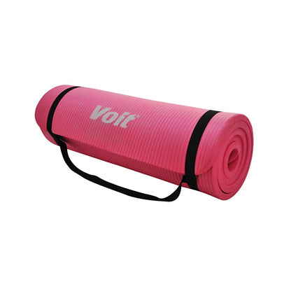 Voit Pink NBR Yoga Mat 1.5 cm Thick - Non-Slip, Durable, and Comfortable Yoga Mat for Safe Practice