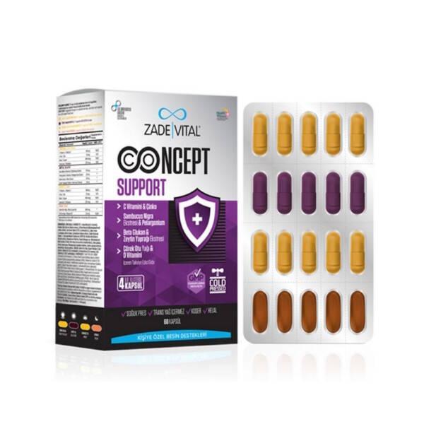 Zade Vital Concept Support Daily Supplement 60 Capsules