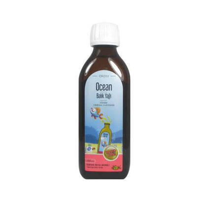 Orzax Ocean Omega-3 Fish Oil Syrup Mixed Fruit Flavor - 150ml & Cognitive Support