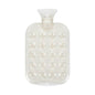 Fashy 1.2L Transparent Honeycomb Hot Water Bottle - TUV Certified, Odorless, Hot & Cold Therapy