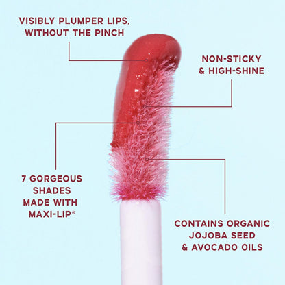 theBalm Instant Plump Your Pucker Lip Plumper Gloss: Get Fuller, Hydrated Lips Without the Sting. Volumizing, Non-Sticky, Cruelty-Free Makeup