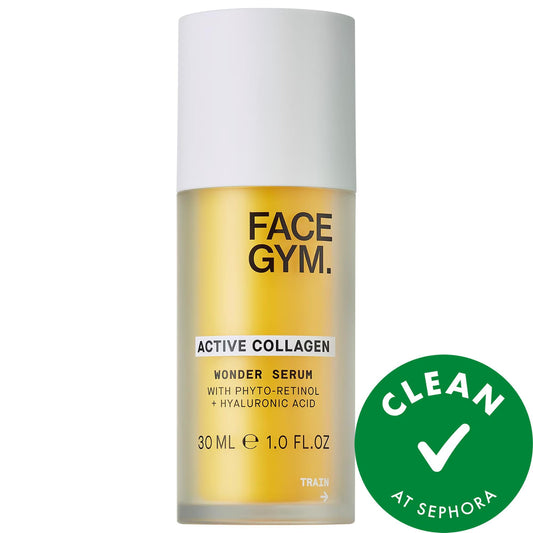 FaceGym Active Collagen Wonder Serum - Anti-Aging Brightening Serum for Dark Spots & Fine Lines