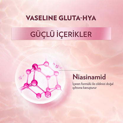 Vaseline Gluta-Hya Serum Burst Revitalizing Body Lotion - Moisturizing Body Lotion with Hyaluronic Acid & GlutaGlow Technology