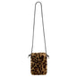 Eklips Plush Leopard Print Phone Bag Soft Protective Pouch