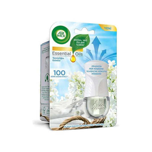 Air Wick Electric Room Fragrance Diffuser - Automatic Scent Diffuser with Adjustable Fragrance Intensity and Natural Essential Oils