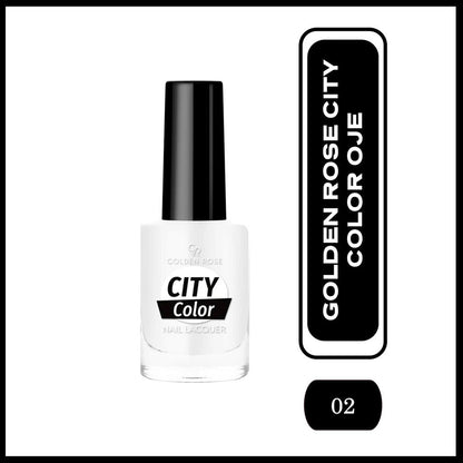 Golden Rose City Color Nail Lacquer Glossy Shade 02