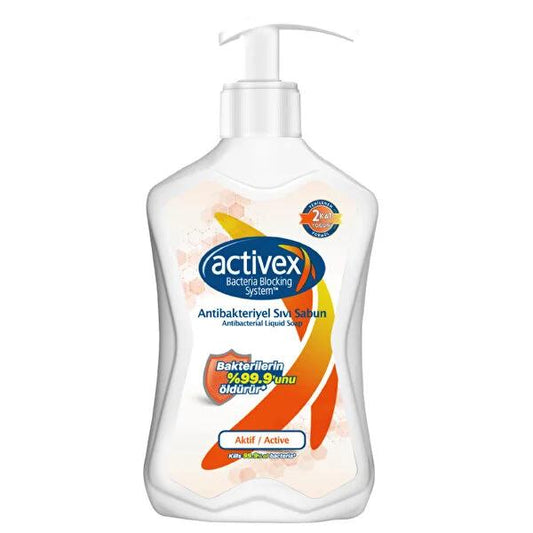 Activex Antibacterial Liquid Hand Soap - Kills 99.9% of Bacteria, Moisturizing Formula, 16.91 fl oz