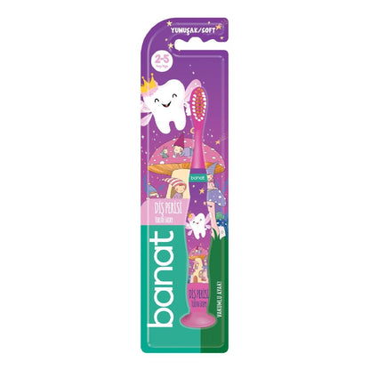 Banat Tooth Fairy Soft Kids Toothbrush (Assorted Colors)