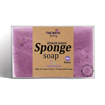 The Bath Bunny Lavender Sponge Soap with Peeling Effect 180g