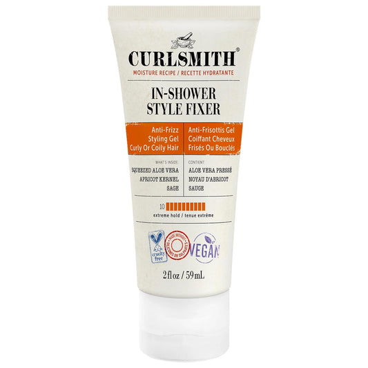DevaCurl In-Shower Style Fixer Curly Hair Gel - Extreme Hold, Vegan, Cruelty-Free, Humidity Protection for Wavy, Curly, Coily Hair