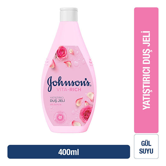 Johnson's Vita-Rich Rose Shower Gel - Moisturizing & Soothing 13.53 fl oz