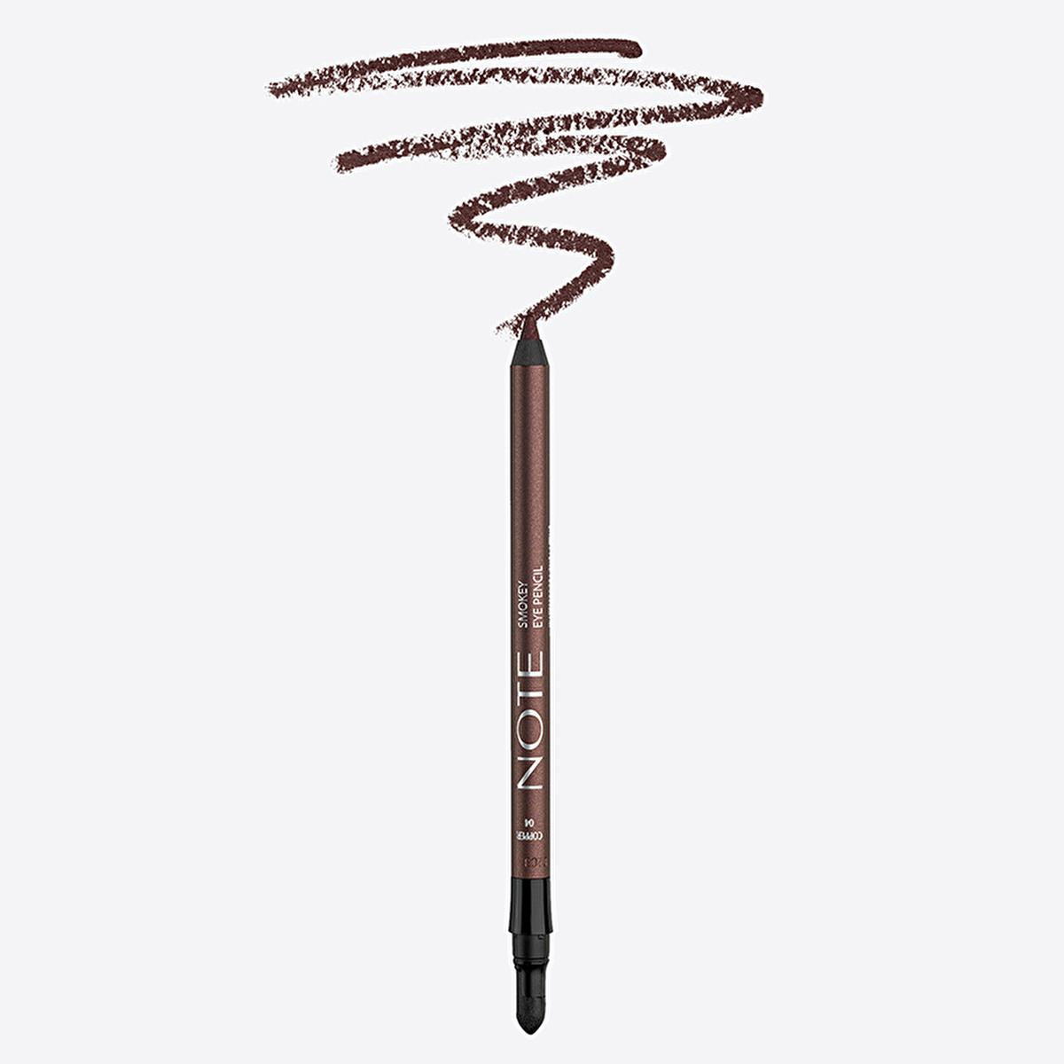 Note Smokey Eye Pencil 04 Copper - Long Lasting, Water Resistant, Blendable Copper Eye Pencil for Sensitive Eyes
