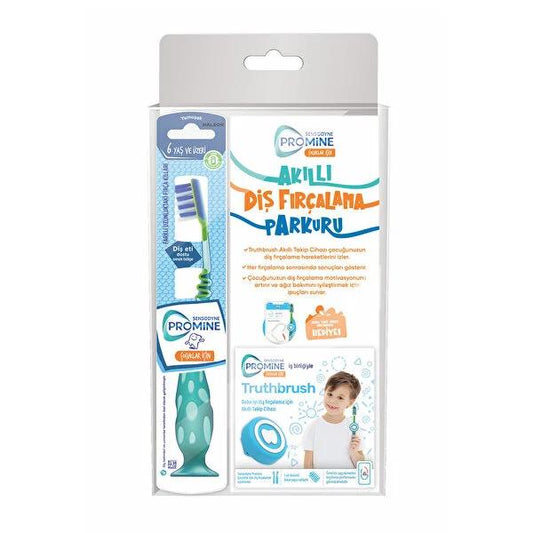 Sensodyne Kids Electric Toothbrush Set: Fun & Smart Brushing with Truthbrush - Improve Oral Hygiene, Track Performance & Gamified App for Children