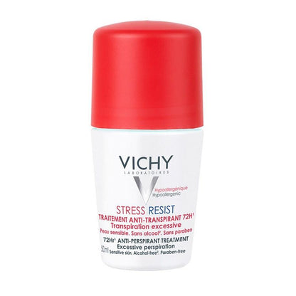Vichy Stress Resist Anti-Transpirant Deodorant - 72 Hour Sweat Protection, Hypoallergenic, Sensitive Skin Friendly