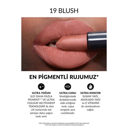Avon Ultra Matte Lipstick in 19 Blush 3.6g