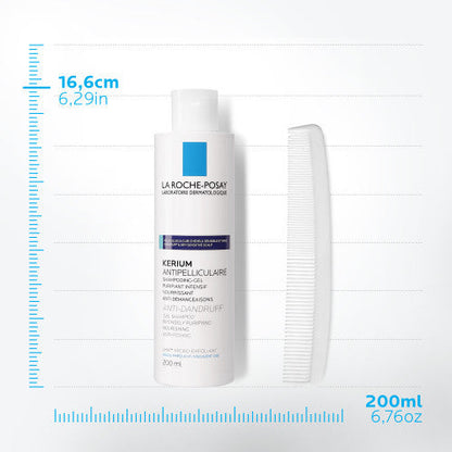 La Roche-Posay KÉRIUM Anti-Dandruff Gel Shampoo for Oily Scalp