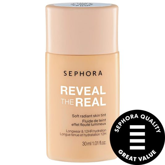 Reveal The Real - 12HR Soft Radiant Skin Tint - Lightweight, Vegan Makeup for Natural Finish