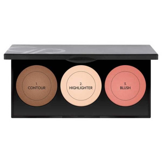Golden Rose Metals Makeup Contouring Palette - Sculpting and Highlighting Kit with 3x4.5g Shades