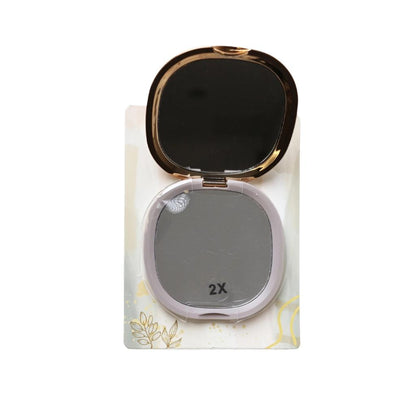Nascita Portable Pocket Mirror in Grey 9 cm