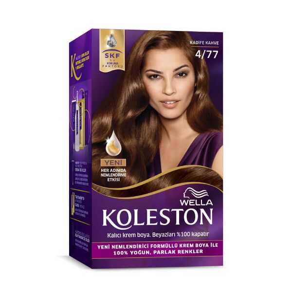 Koleston Kit Hair Color 4/77 Velvet Brown