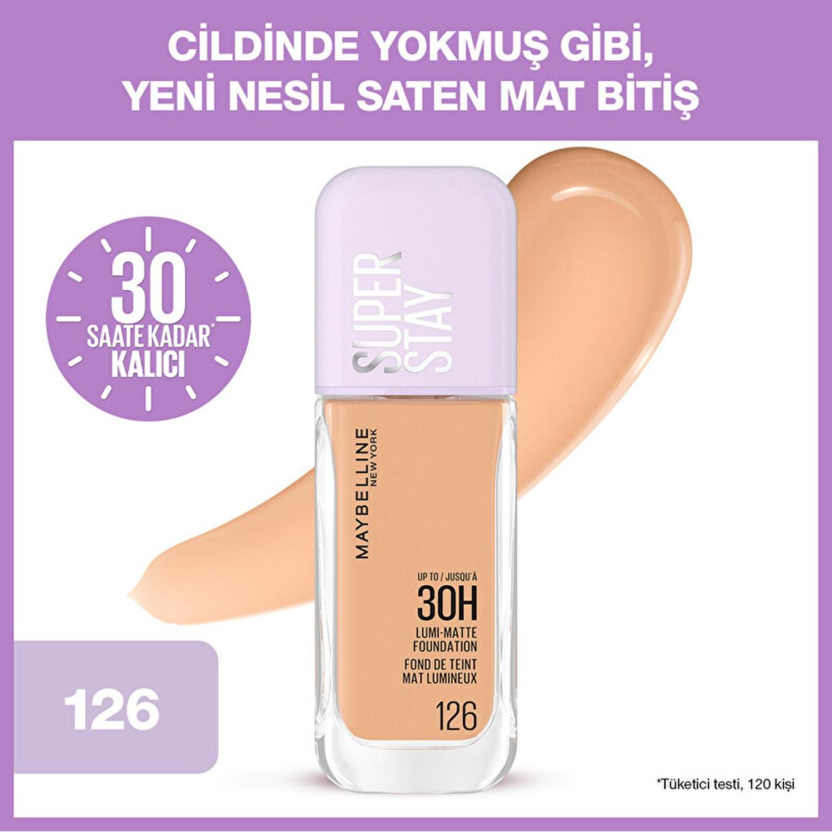 Maybelline New York Super Stay Lumi Matte Foundation - Long-Lasting, Lightweight, Matte Finish Makeup for Various Skin Tones