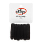 Eklips Black Hair Elastic 6-Pack - Simple Hair Accessories for Long Hair