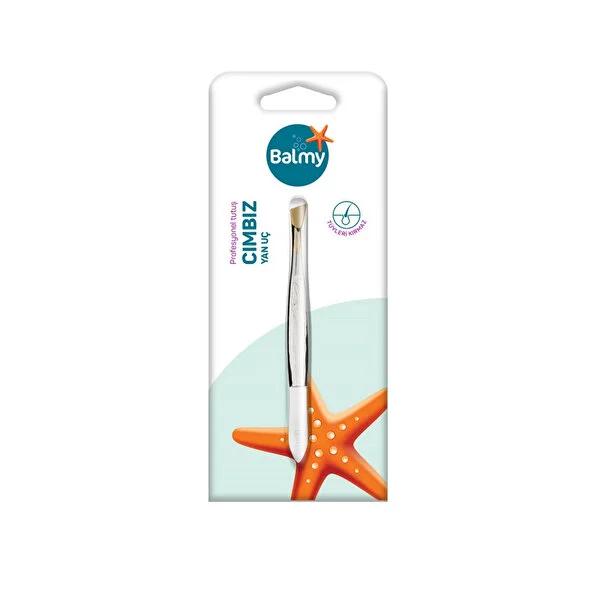 Balmy Slanted Tip Tweezers for Precision Eyebrow Shaping and Grooming - High-Quality, Ergonomic Design