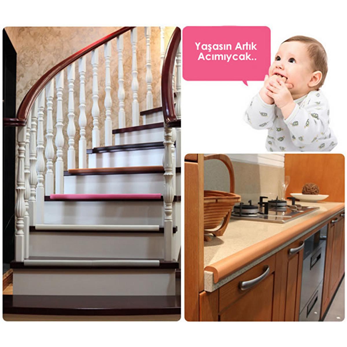 Miny Baby: Premium Baby Safety Corner Protector - Ultimate Edge Safety Guard for Child Proofing, Soft Rubber Furniture Corner Cushions - 3 x 40cm Bars