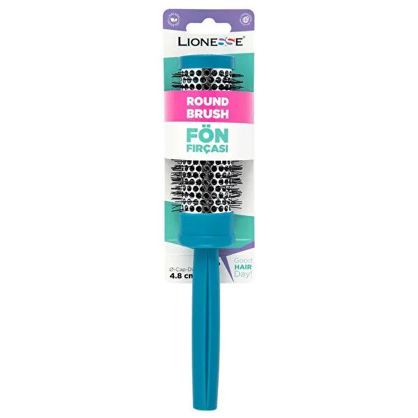 Lionesse Shine Enhancing Hair Brush - Achieve Vital, Static-Free Hair for All Hair Types - Blue Hair Brush
