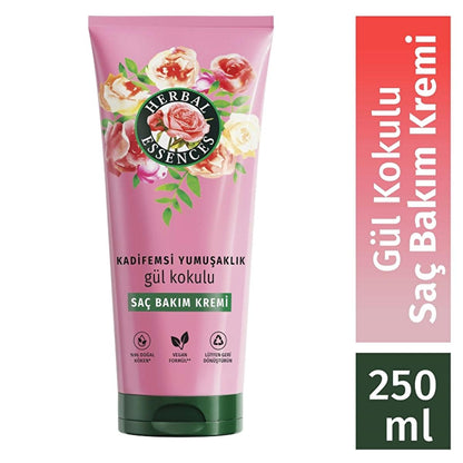 Herbal Essences Rose-Scented Hair Care Cream - Vegan, Nourishing, and Softening for Dry Hair