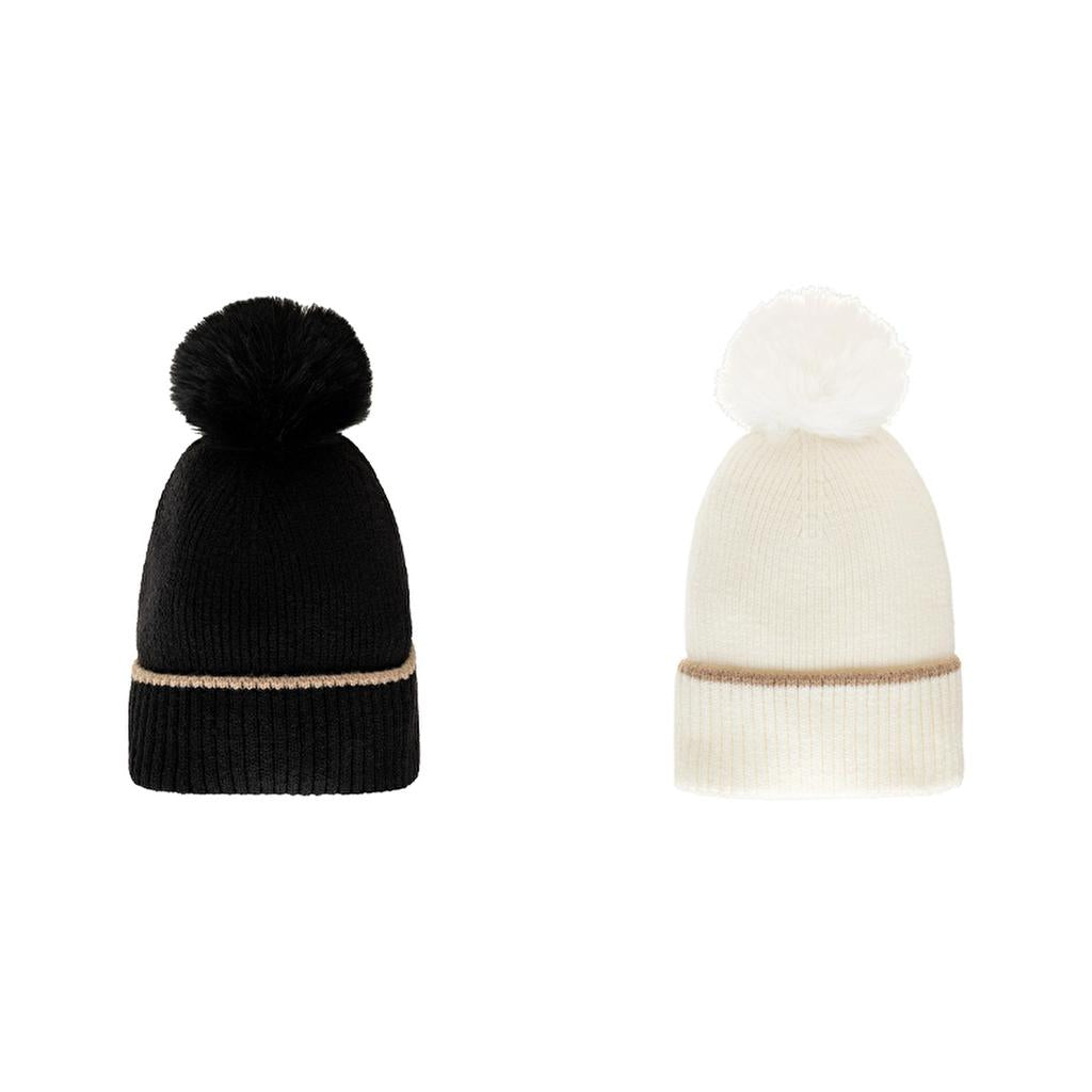 Eklips Striped Beanie Hat for Warm Styling