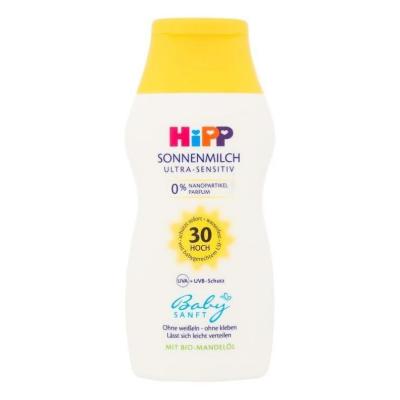 Hipp Babysanft Baby Sunscreen Lotion SPF 30 - Fragrance-Free, Hypoallergenic & Waterproof Protection for Sensitive Skin