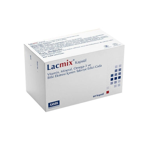 Lacmix - 60 Capsules | Vitamin, Mineral, Omega-3