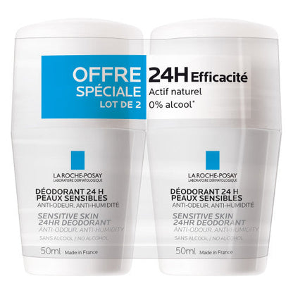 La Roche-Posay 24H Deodorant Roll-On Set of 2