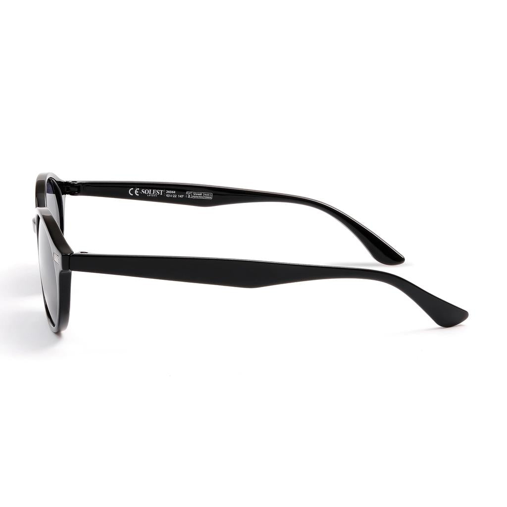 Solest London Black Unisex Sunglasses with UV Protection