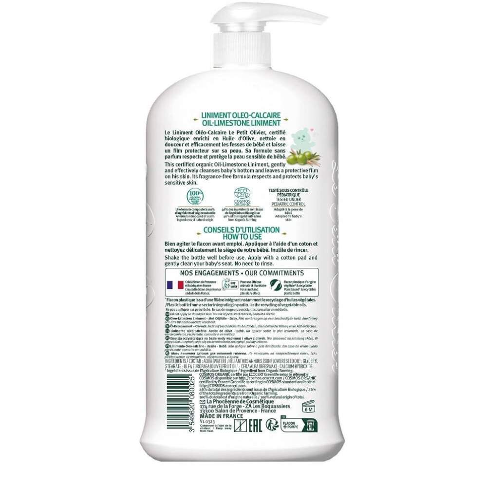 Le Petit Olivier Baby Limestone Liniment Oil for Gentle Care 750ml