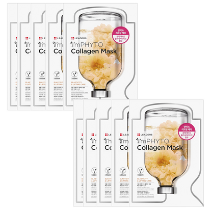 Leaders ImPHYTO Collagen Sheet Mask Set 10 Pack